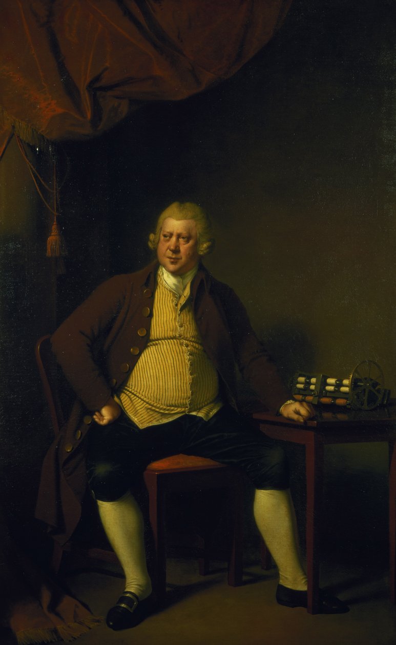 Sir Richard Arkwright, 1789-90 od Joseph Wright of Derby
