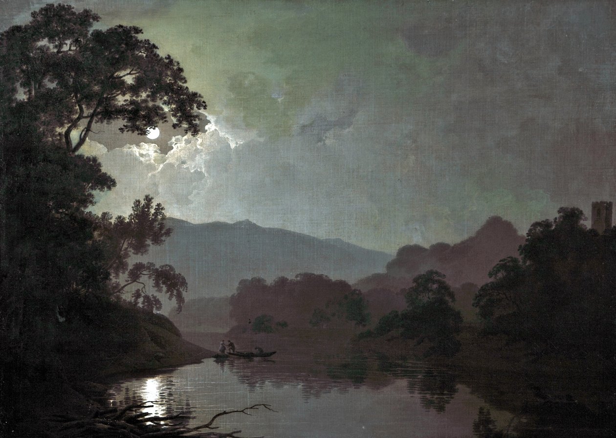 Snowdown by Moonlight, 1792 od Joseph Wright of Derby