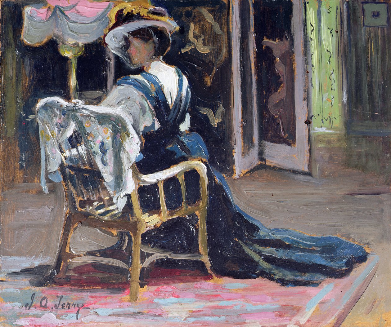 Ve studiu (panel) od Joseph Alfred Terry