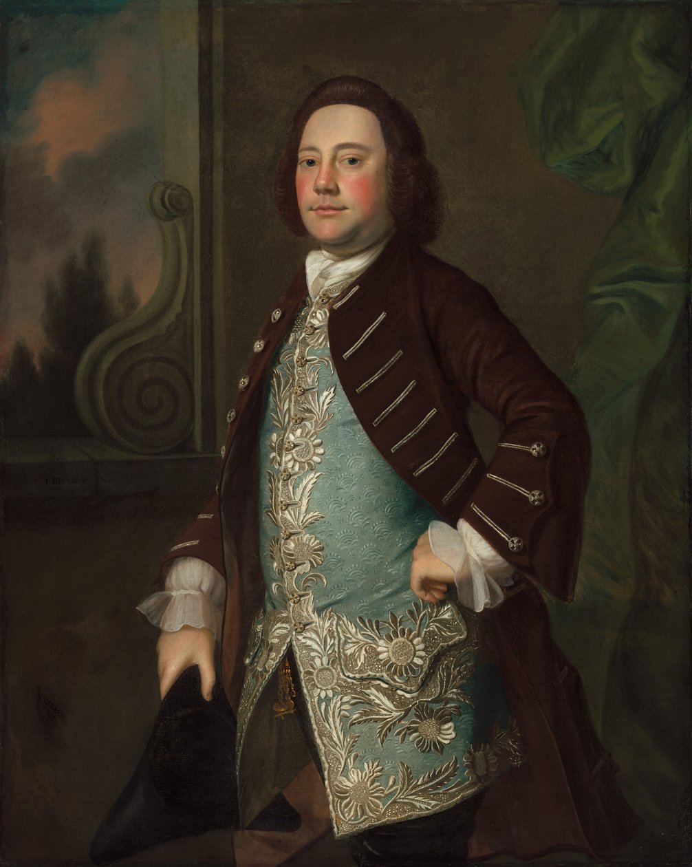 Portrét gentlemana od Joseph Blackburn