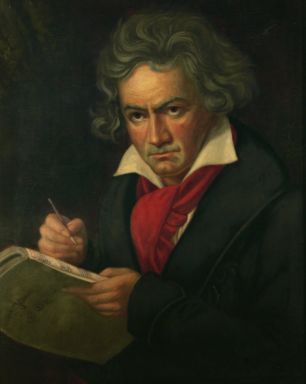 Ludwig van Beethoven ... (olej na plátně) od Joseph Carl Stieler