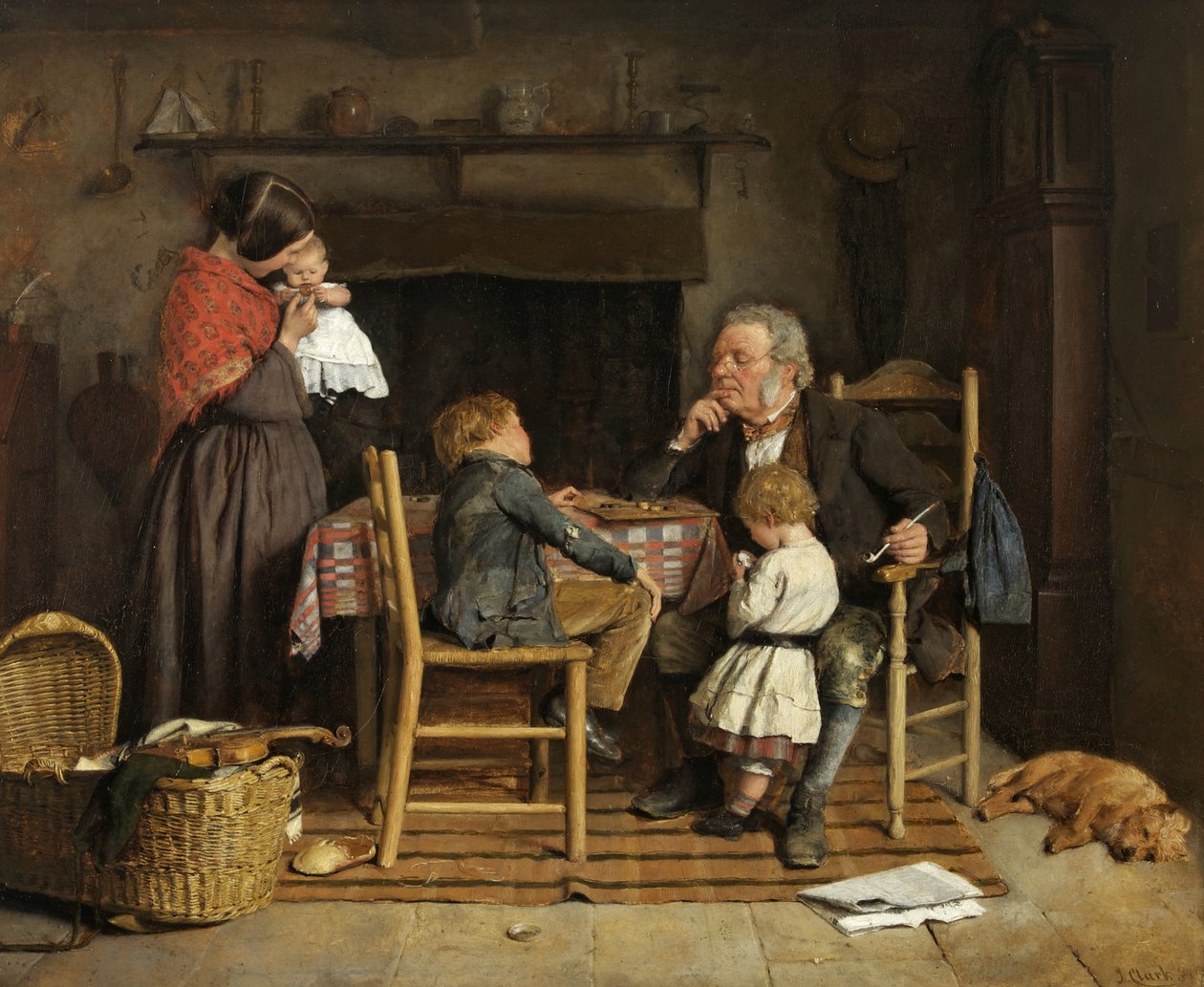 Hráči draftů, 1859 od Joseph Clark