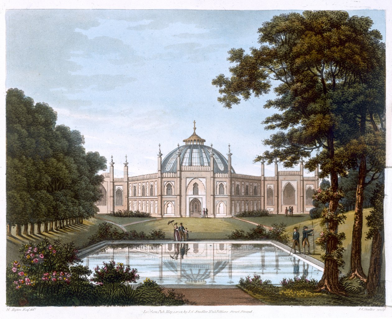 Brighton Pavilion, Sussex, c1816 od Joseph Constantine Stadler