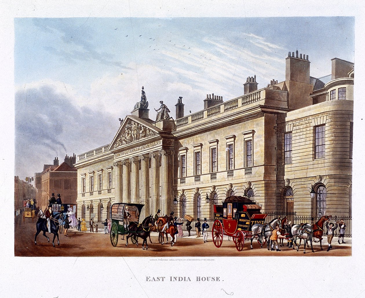 East India House, Londýn, 1836 od Joseph Constantine Stadler