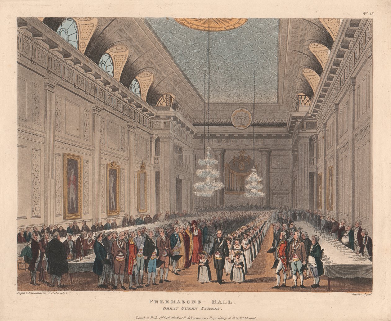 Freemasons Hall, Great Queen Street od Joseph Constantine Stadler