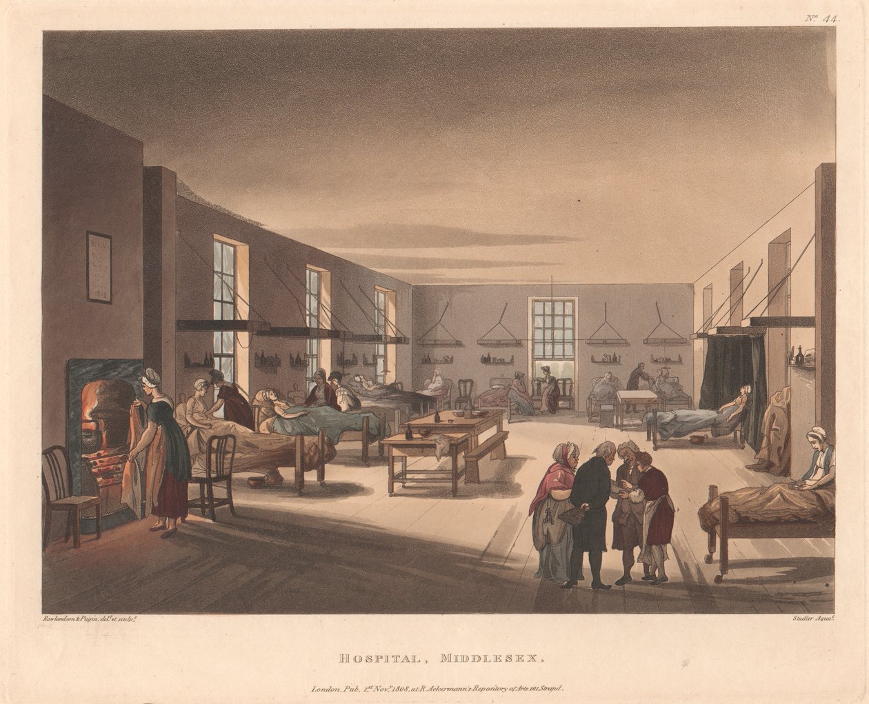 Nemocnice, Middlesex od Joseph Constantine Stadler