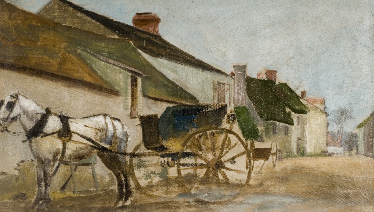 Poník a vozík od Joseph Crawhall