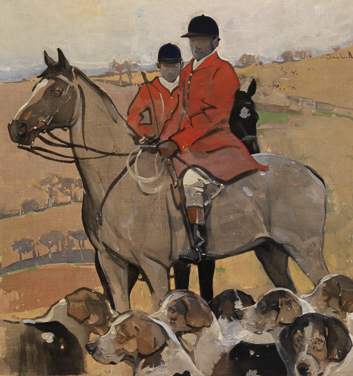 The Meet (kvaš na plátně) od Joseph Crawhall
