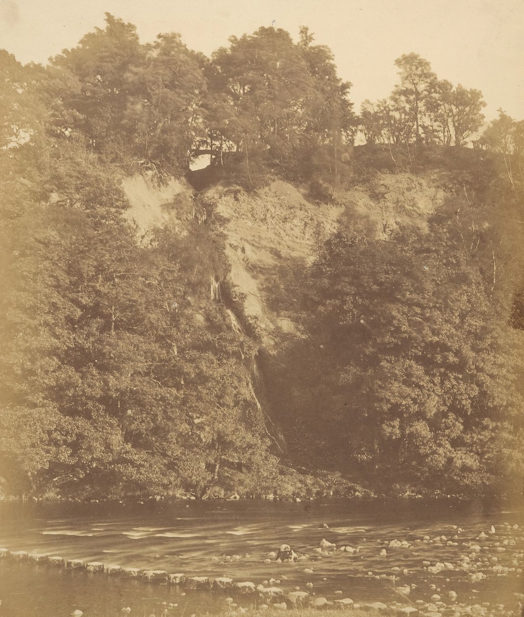 Boltonské převorství. Stepping Stones, 50. léta 19. století. od Joseph Cundall