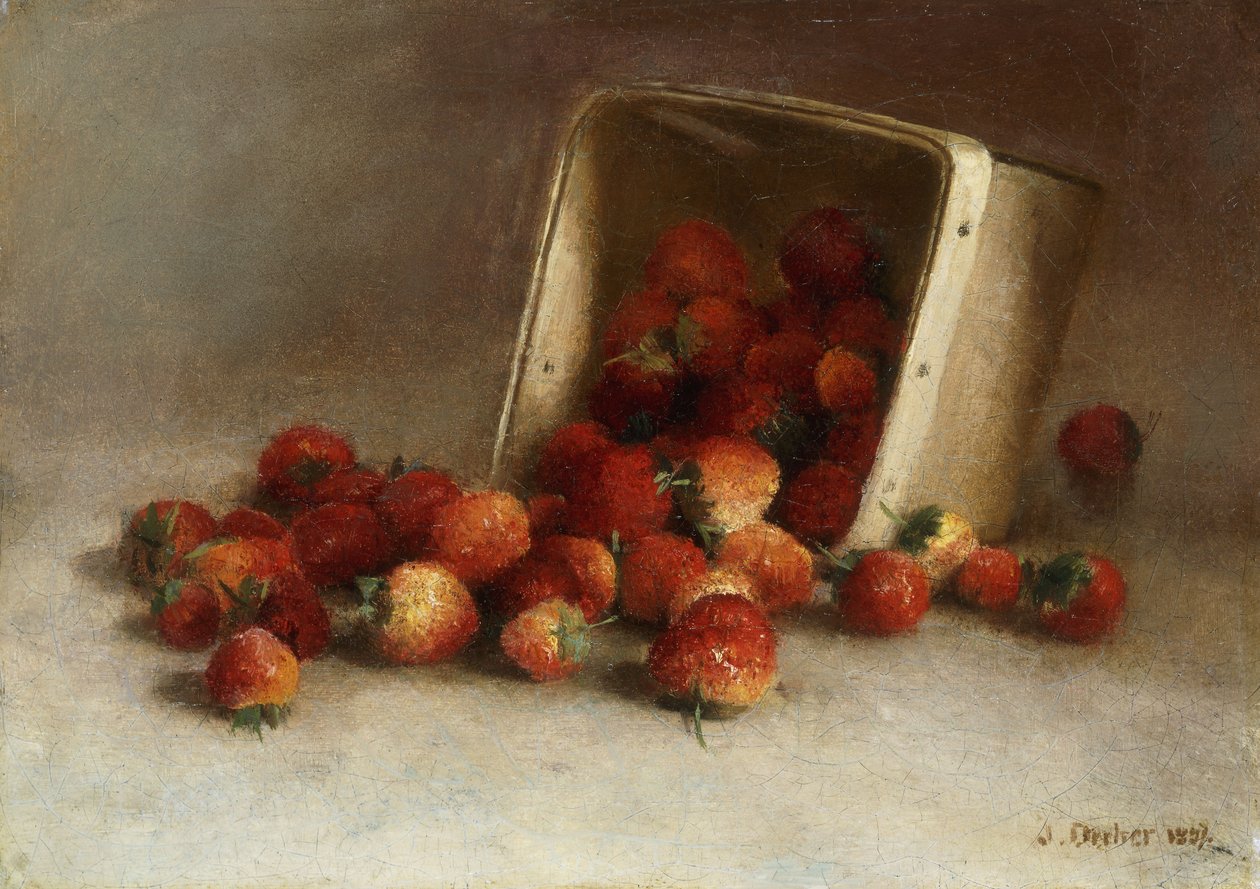 Krabice jahod, 1897 od Joseph Decker
