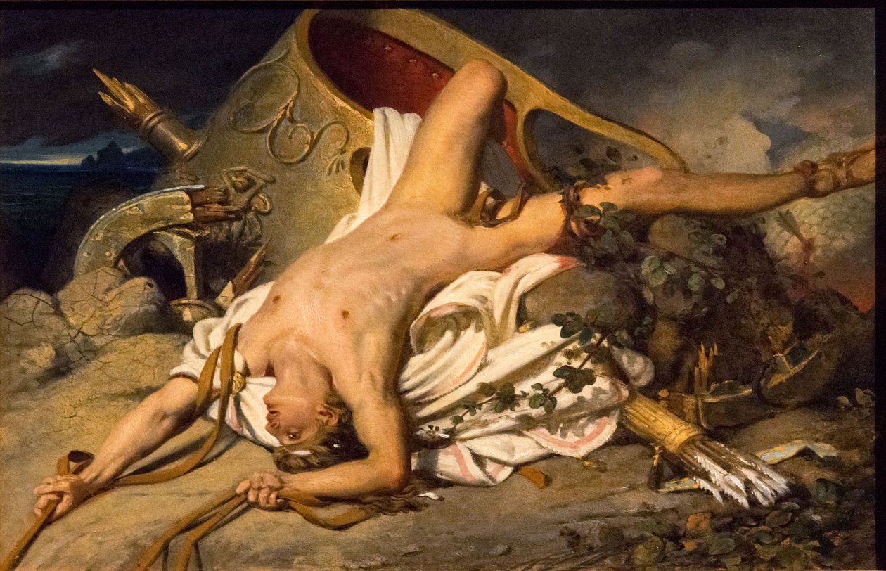 Smrt Hippolyta, 1825. od Joseph Desire Court