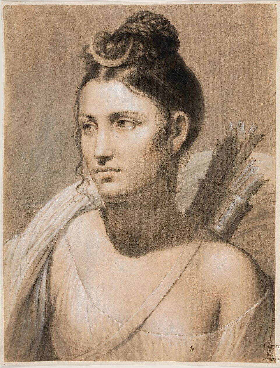Diana (pastel na papíře) od Joseph Ducq