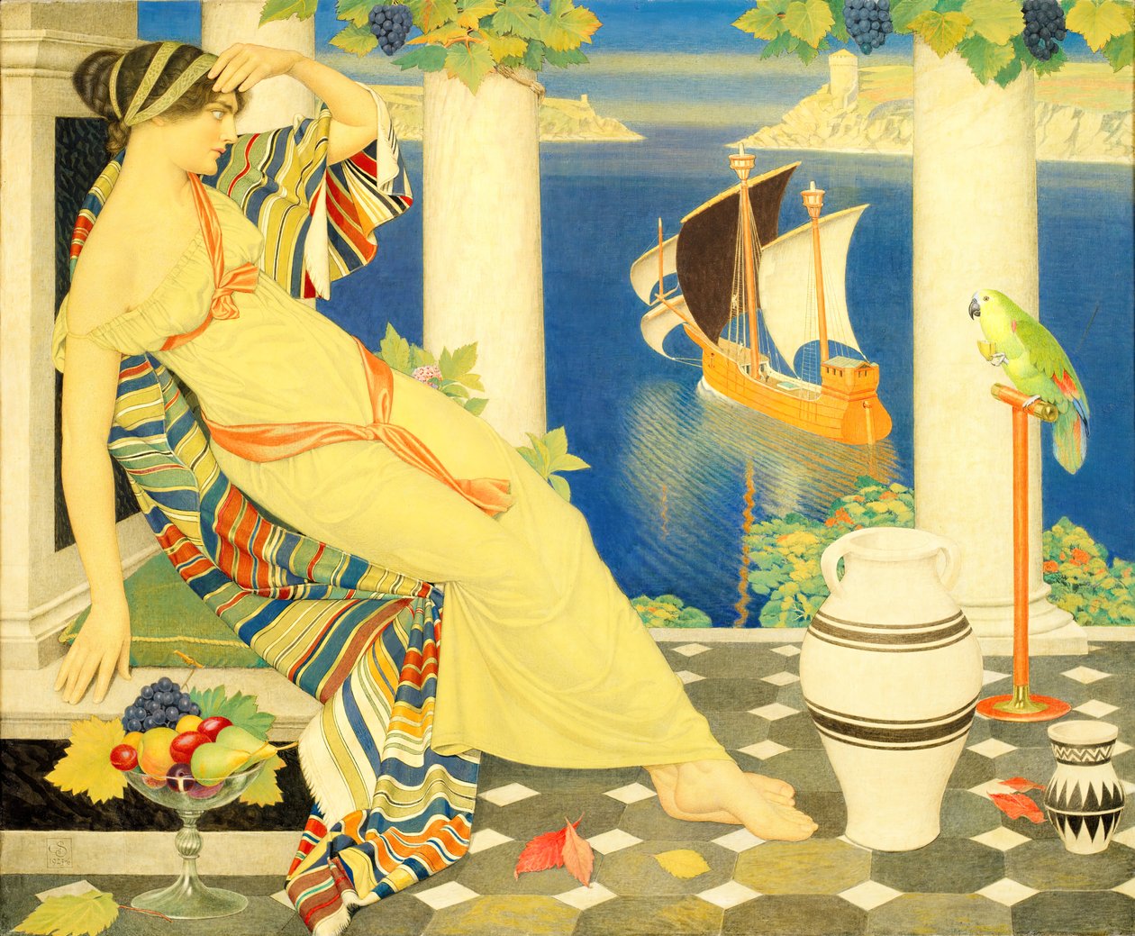 Ariadne v Naxu, 1925. od Joseph Edward Southall