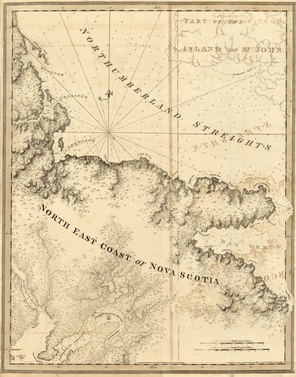 Atlantický Neptun od Joseph F. W. Des Barres