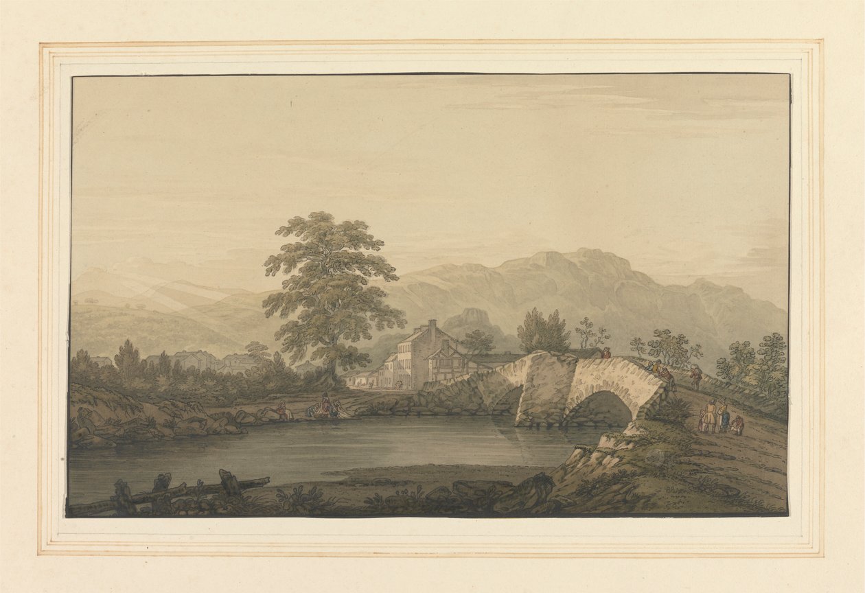 Ne. Vstup do Keswick & Bridge od Joseph Farington