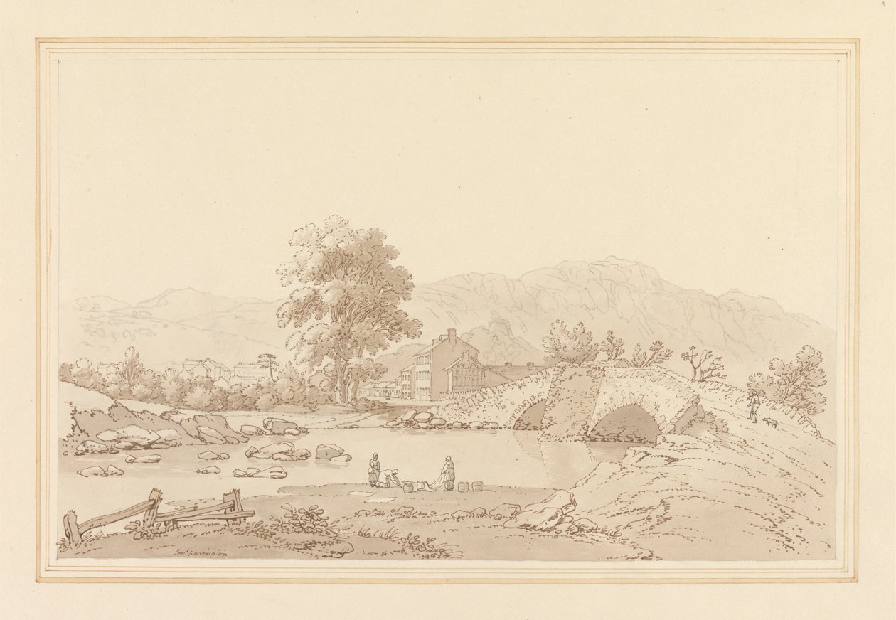 Severní vstup do Keswick & Bridge od Joseph Farington