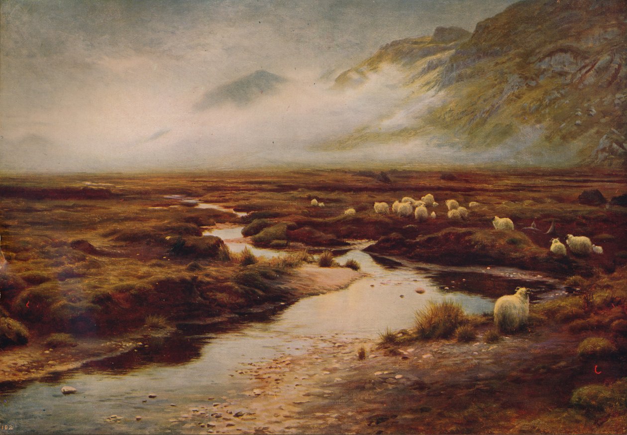 Mech v Poolewe, 1913, c1915 od Joseph Farquharson