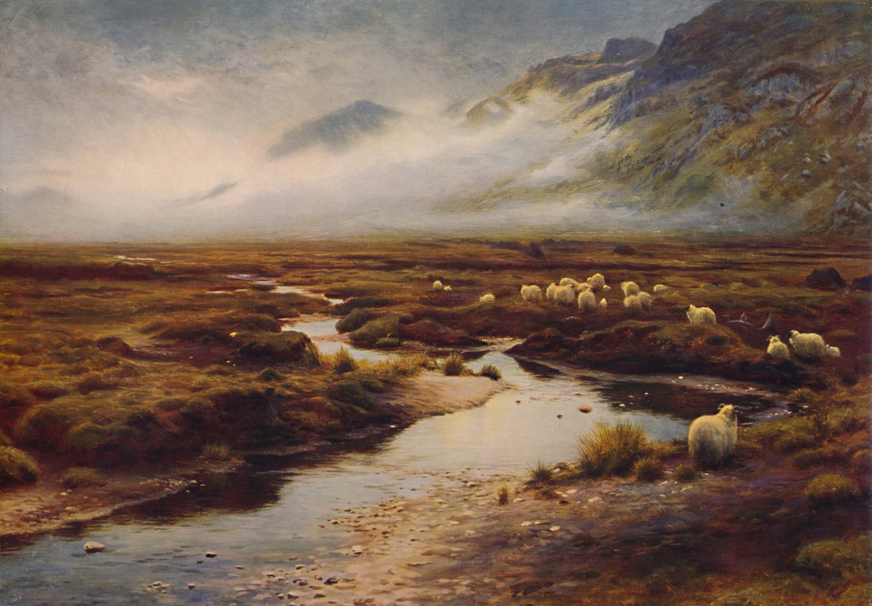 Mech v Poolewe, c1912. od Joseph Farquharson