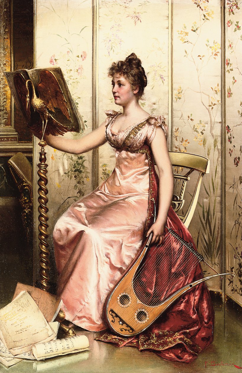 Recitál (olej na plátně) od Joseph Frederick Charles Soulacroix