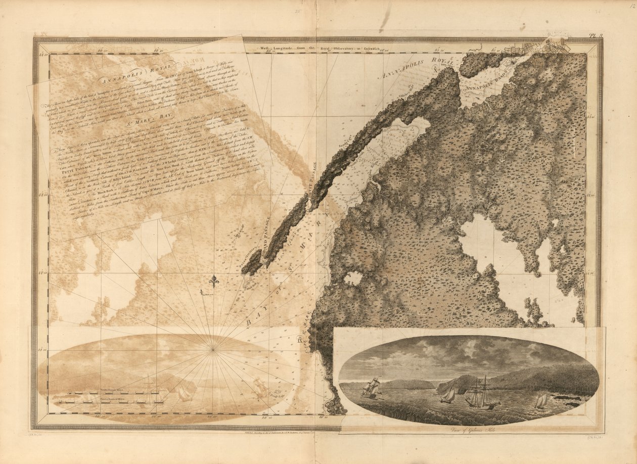 Atlantický Neptun od Joseph Frederick Wallet des Barres
