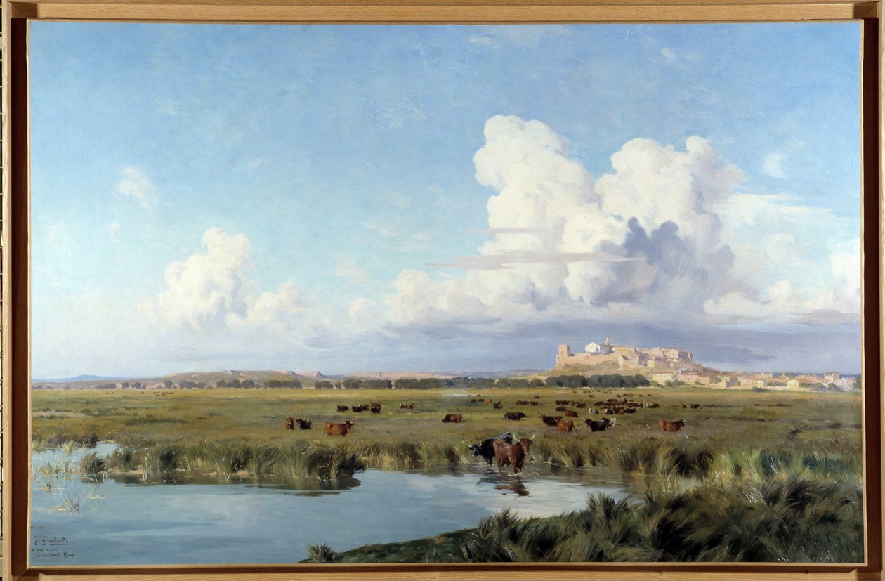 Krajina Camargue (olej na plátně) od Joseph Garibaldi