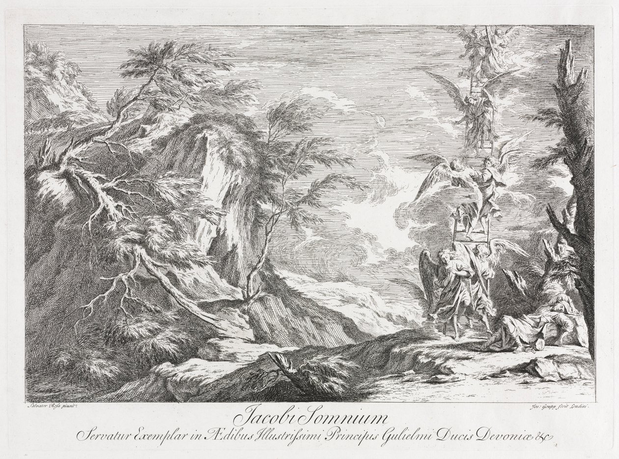 Jacobs Dream, c. 1720. od Joseph Goupy
