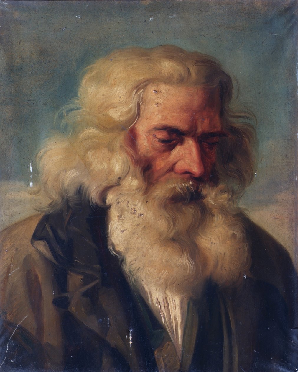 Vousatý stařík od Joseph Hasslwander