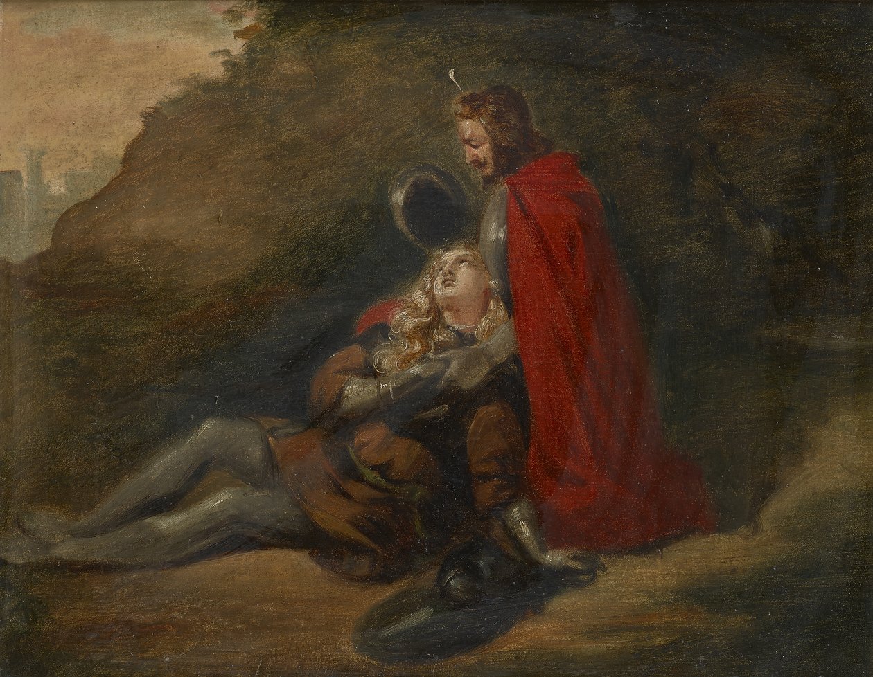 umírající válečník od Joseph Hasslwander