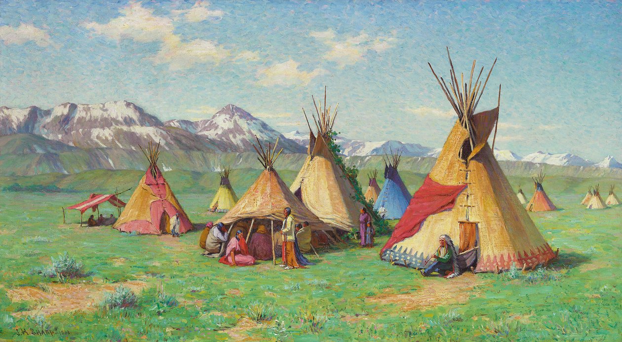 Lékařské vigvam (Medicine Teepee) od Joseph Henry Sharp