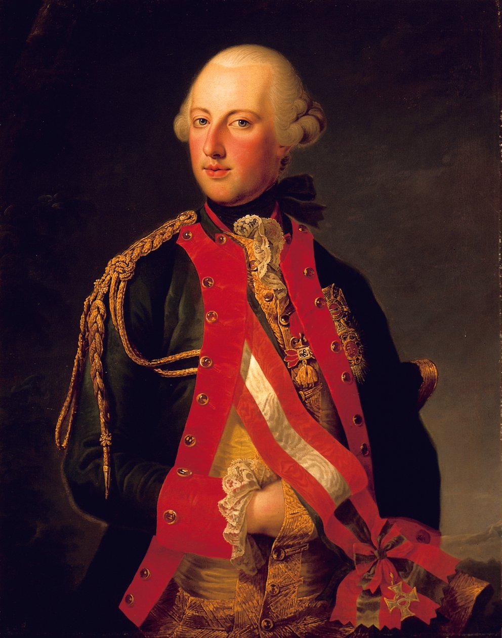 Portrét císaře Josefa II od Joseph Hickel