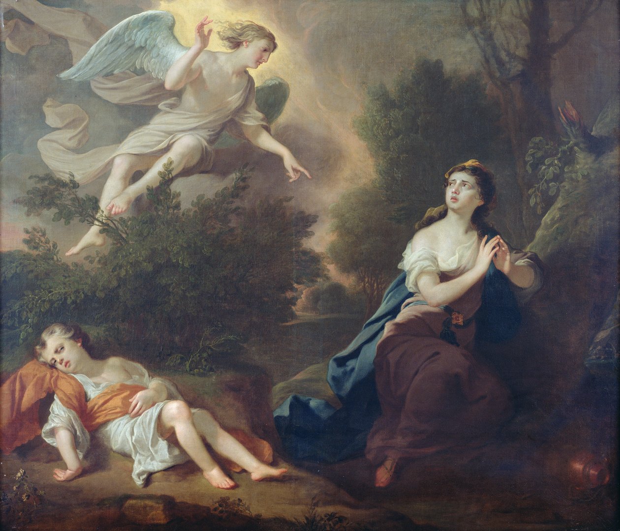 Hagar a Ismael, 1746 od Joseph Highmore