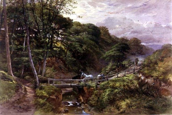 A Yorkshire Beck, 1865 od Joseph John Jenkins