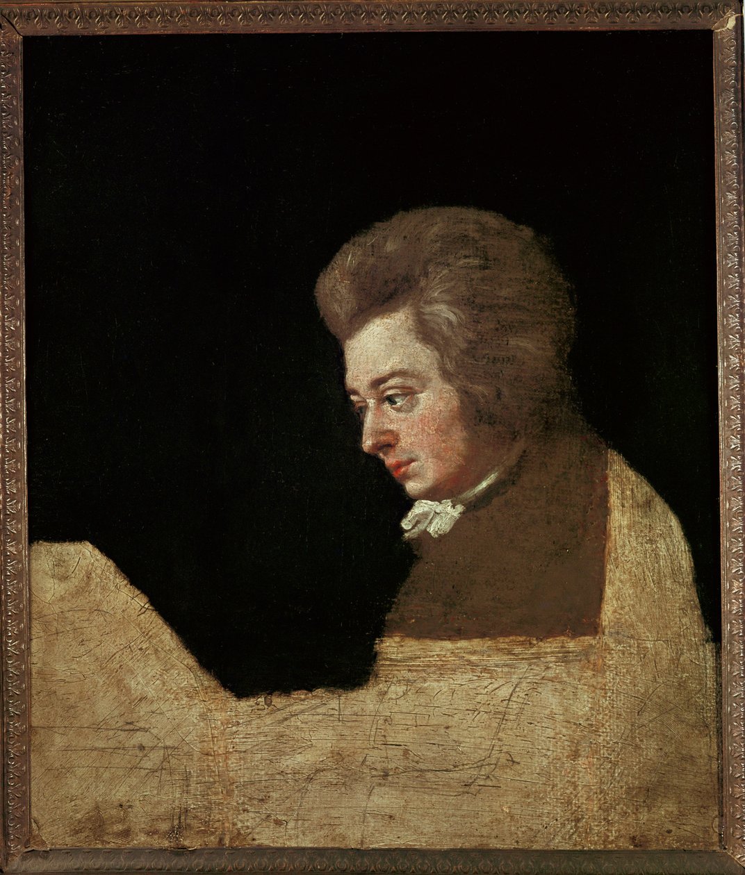 Wolfgang Amadeus Mozart ... (olej na plátně) od Joseph Lange