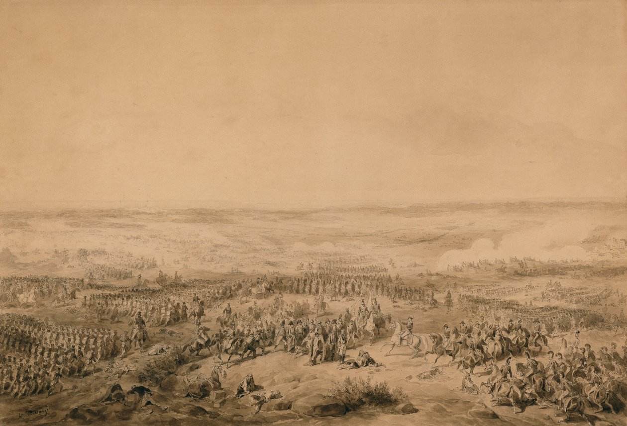Bitva u Ocany, kolem roku 1844 od Joseph Louis Hippolyte Bellange