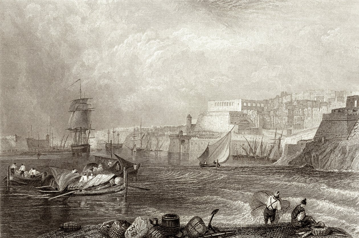 Malta od Joseph Mallord William (after) Turner