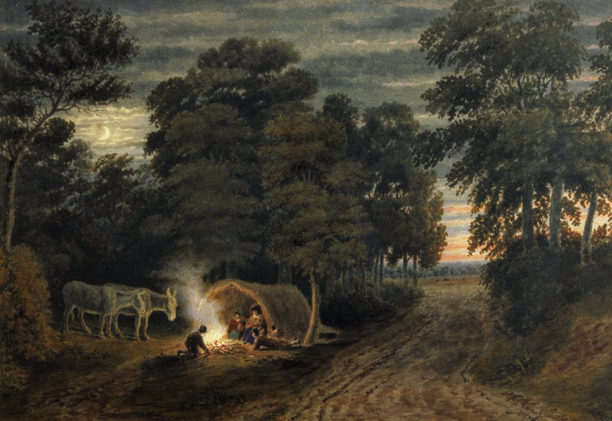 Cikánský tábor od Joseph Mallord William Turner