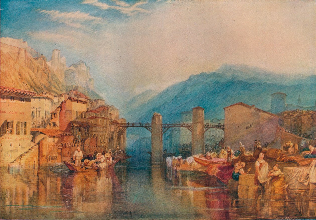 Grenoble Bridge, 1824 od Joseph Mallord William Turner