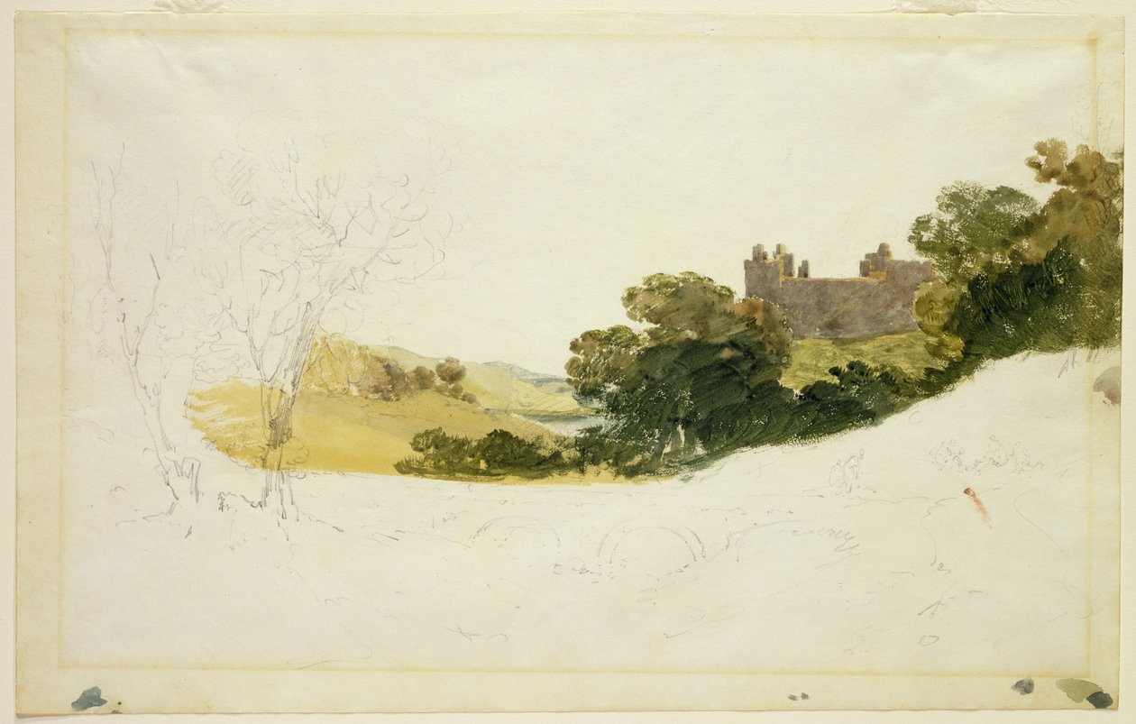 Palác Linlithgow, Skotsko od Joseph Mallord William Turner