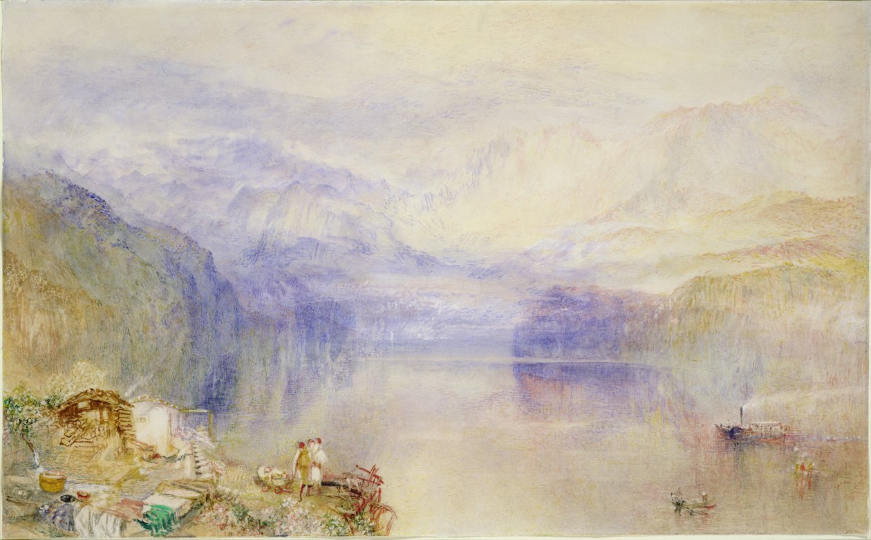 Lucern, západ slunce od Joseph Mallord William Turner