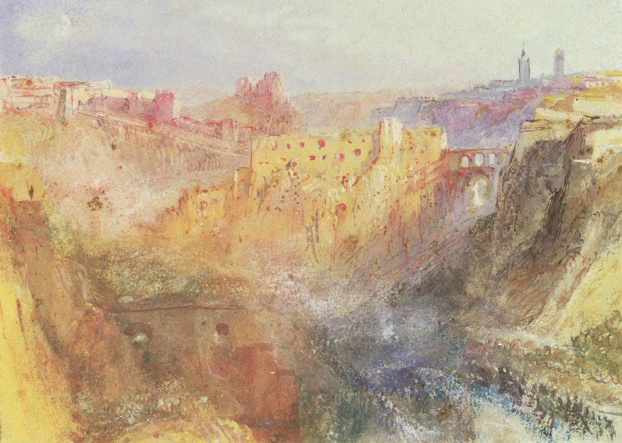 Lucembursko (wc na papíře) od Joseph Mallord William Turner