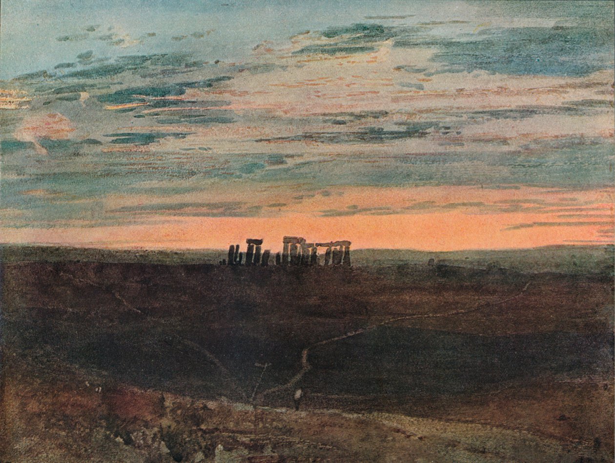 Stonehenge: Západ slunce, 1909 od Joseph Mallord William Turner