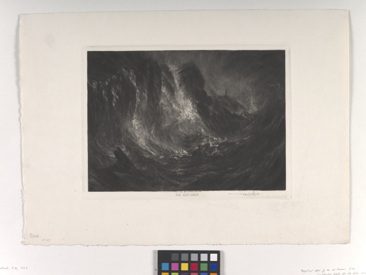 Ztracený námořník od Joseph Mallord William Turner