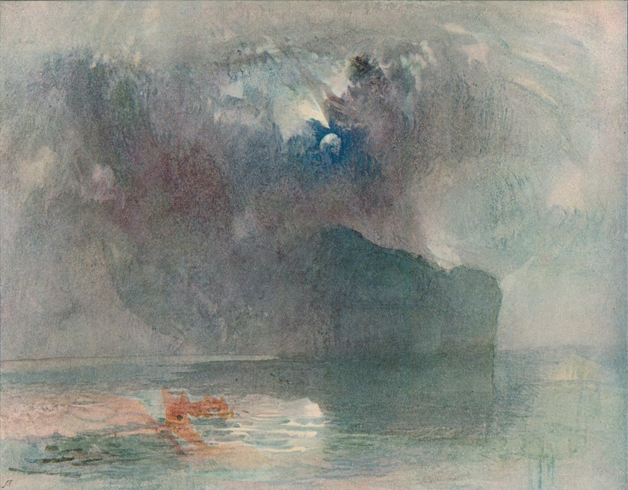 The Seelisberg: Moonlight, 1909 od Joseph Mallord William Turner