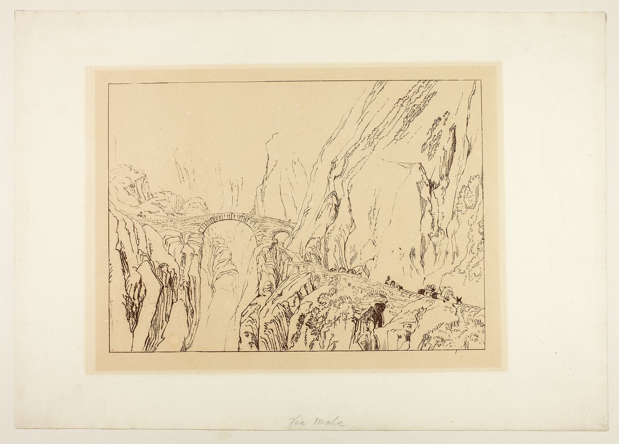 Via Mala od Joseph Mallord William Turner