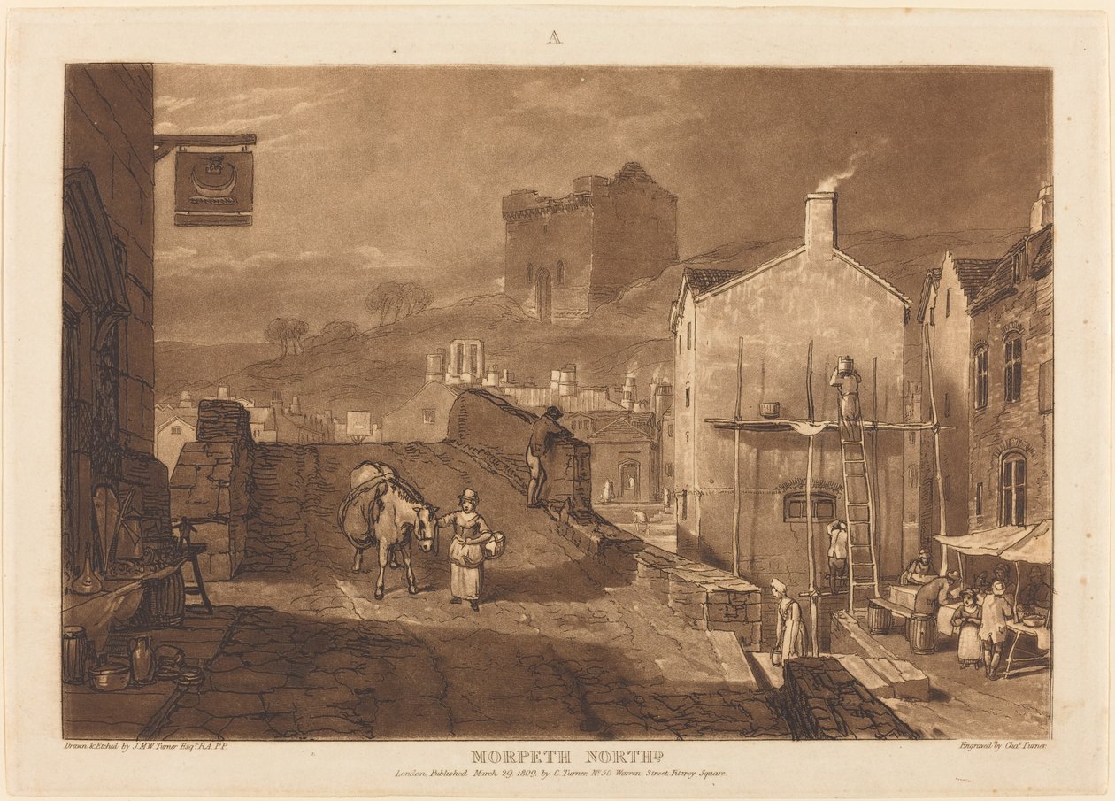 Morpeth od Joseph Mallord William Turner and Charles Turner