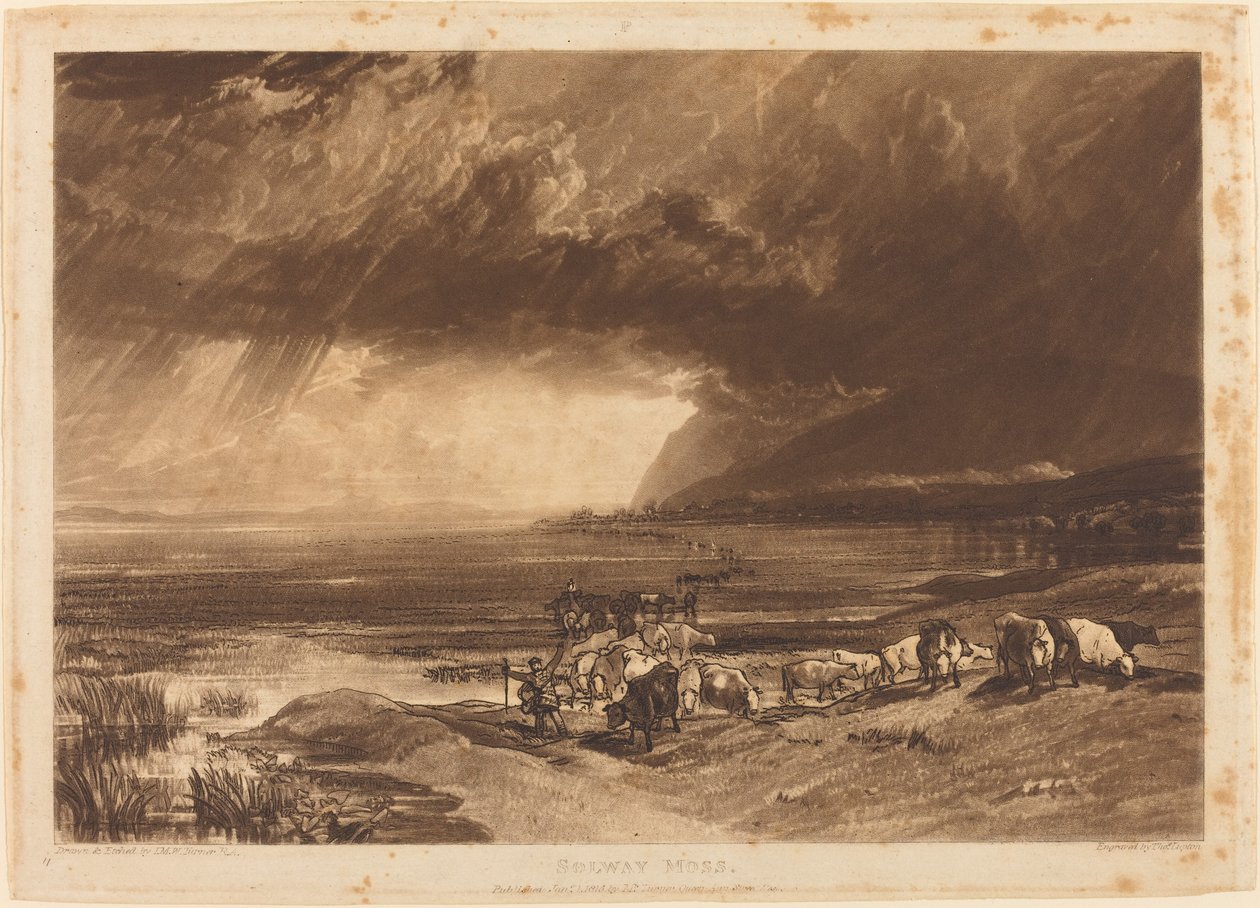 Solway Moss od Joseph Mallord William Turner and Thomas Goff Lupton