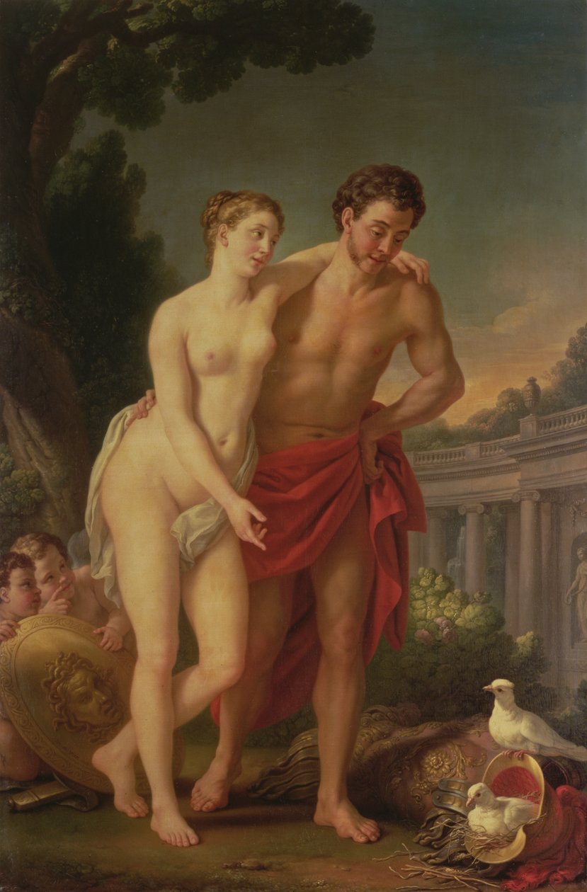 Mars a Venuše, 1767-8 od Joseph Marie, the Elder Vien