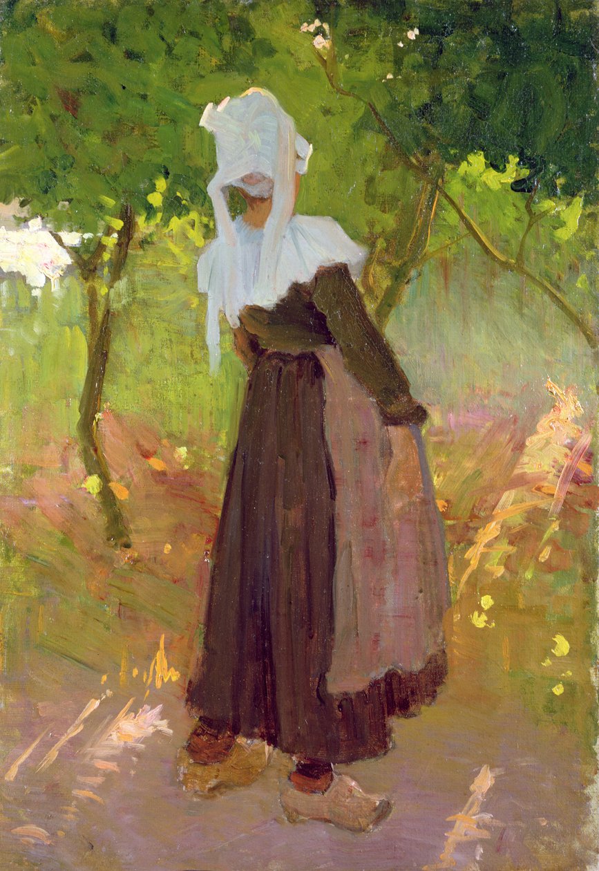 Country Walk v Bretani od Joseph Milner Kite