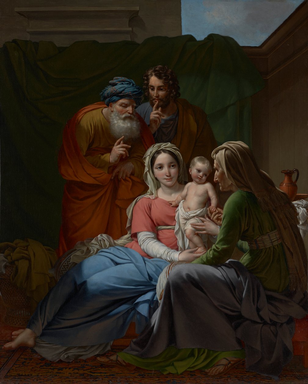 Svatá rodina, kolem roku 1820 od Joseph Paelinck