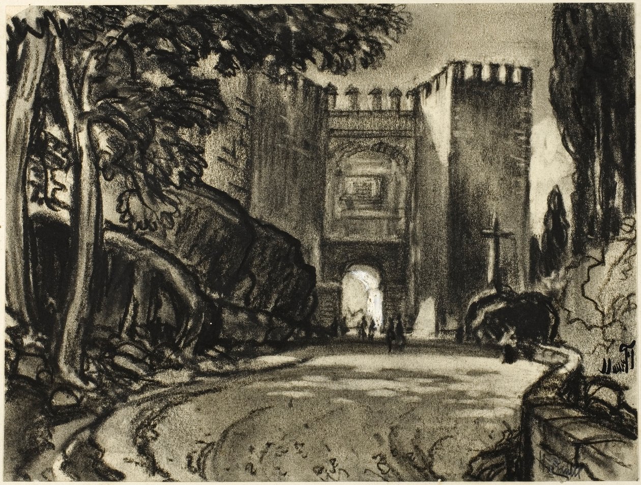Brána Segovia od Joseph Pennell